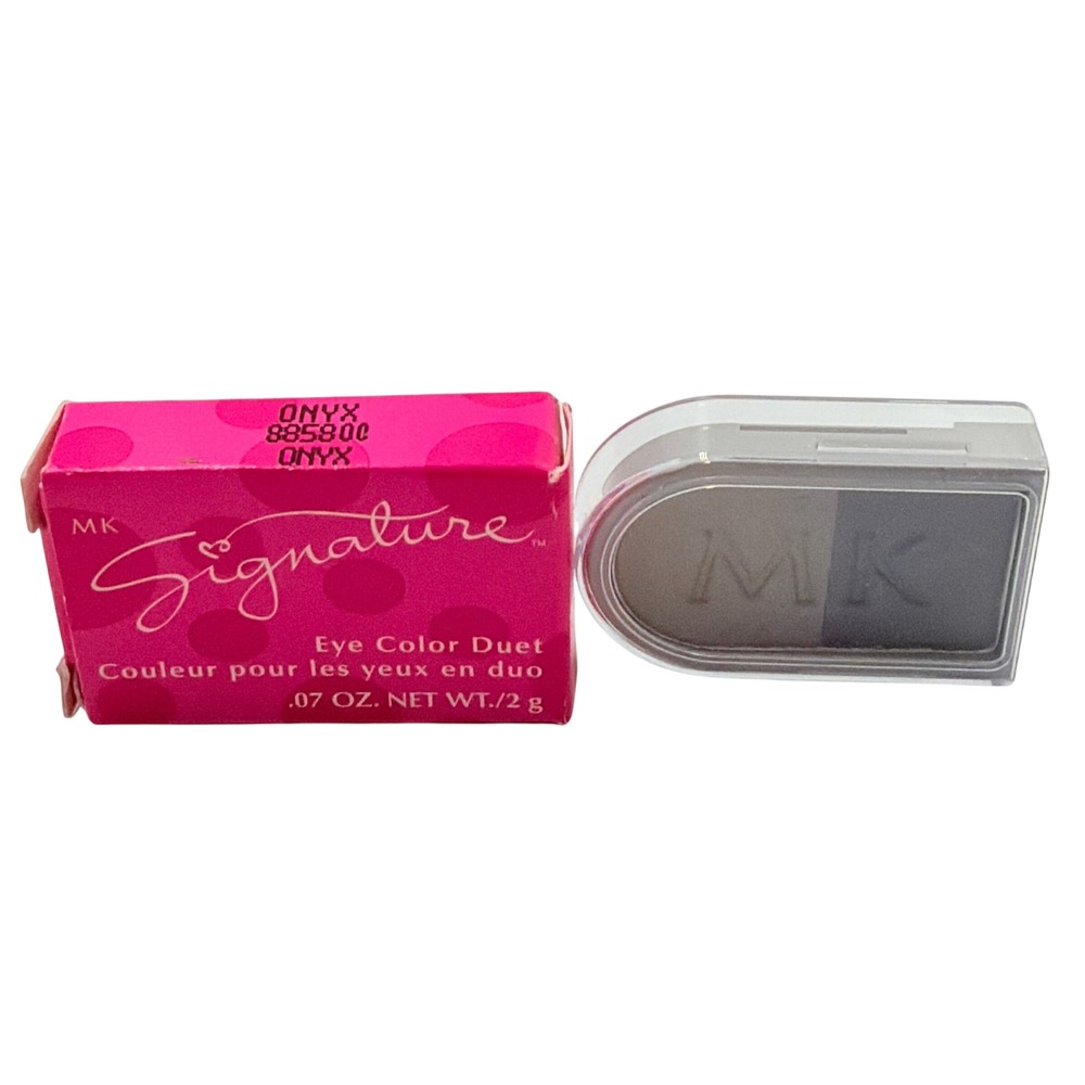 Mary Kay Signature‎ Eye Color Duet Onyx Grey Black Eyeshadow Duo .07 oz Vintage